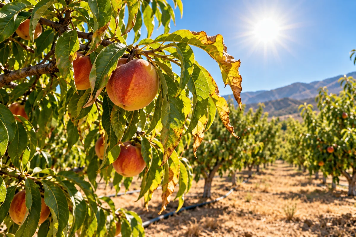 درختان میوه در گرمای شدید تابستان چگونه زنده می‌مانند؟ راهکارهای کاهش تنش گرمایی