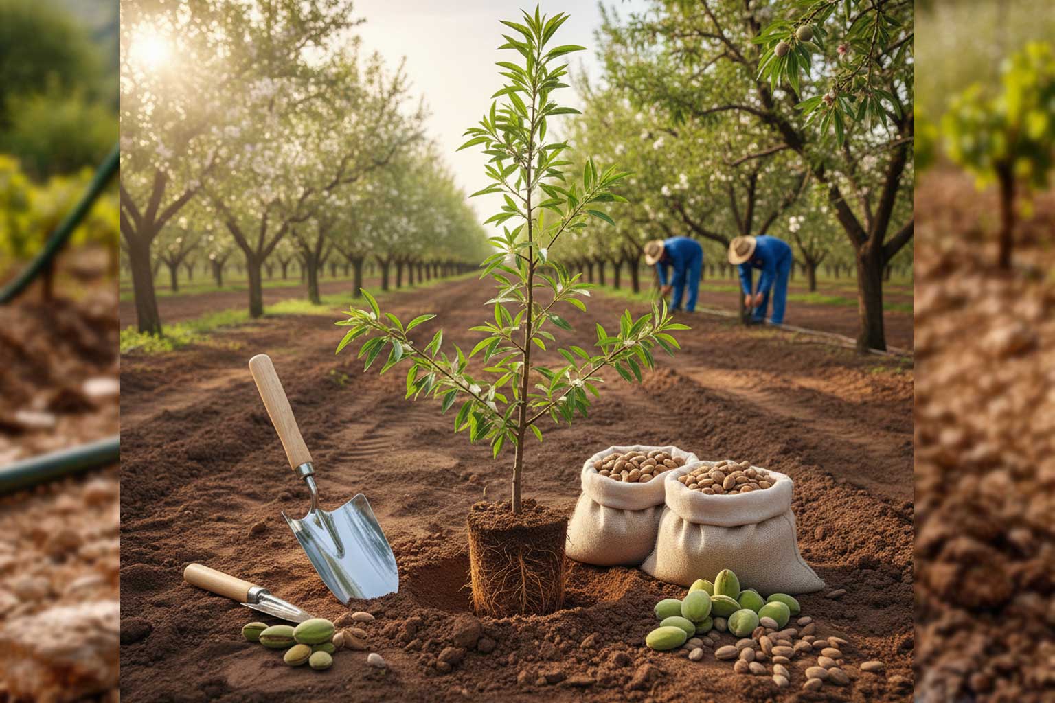 احداث باغ بادام دیم در مناطق خشک و کم آب🌳🍈