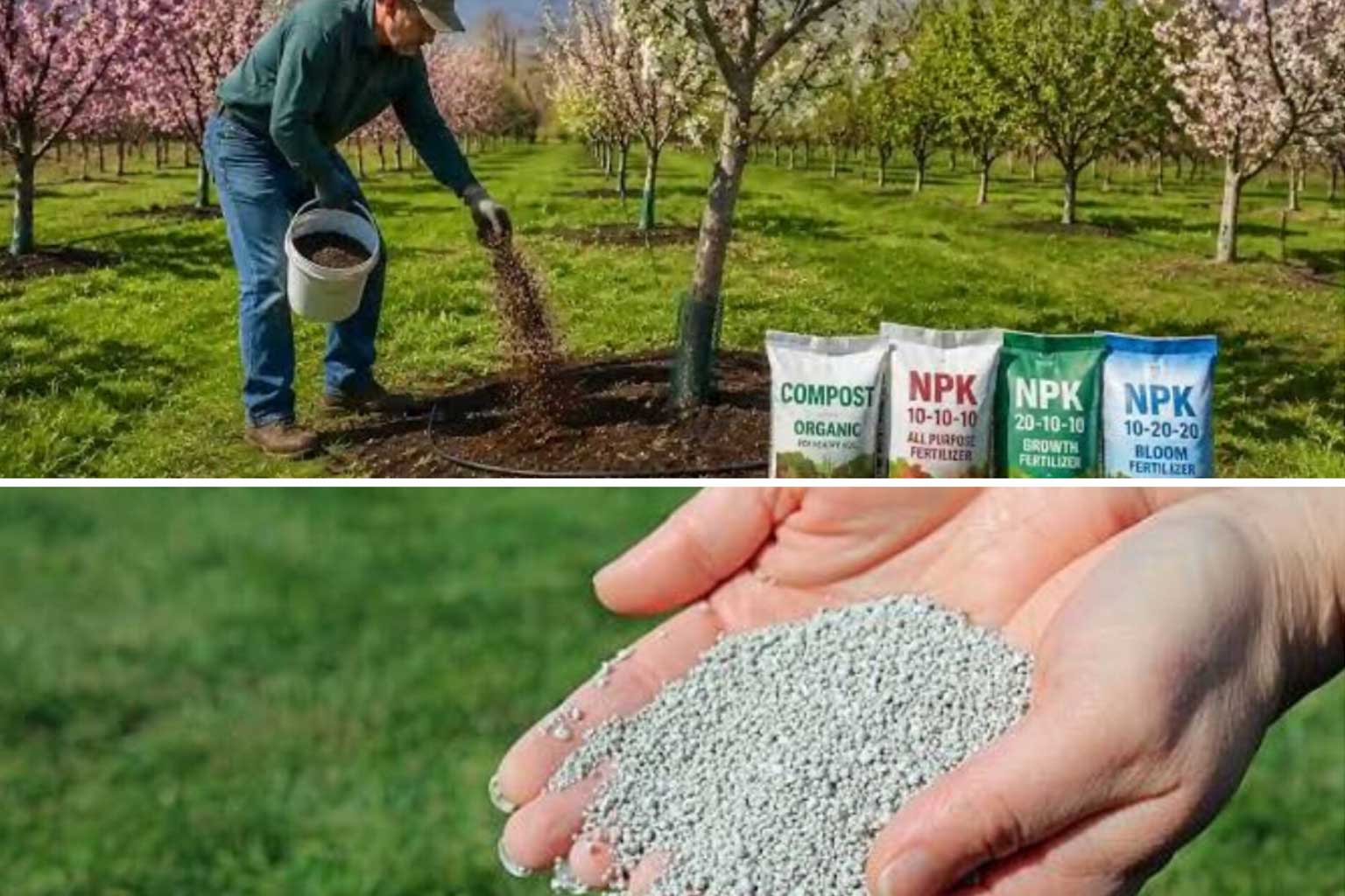برنامه کوددهی درختان میوه در فصل بهار