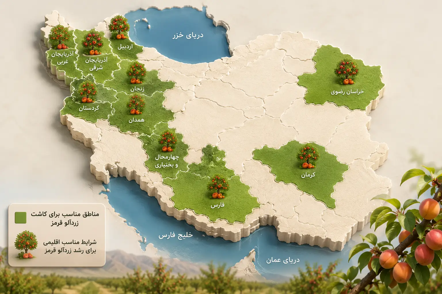 کدام استان ها و مناطق ایران برای کاشت این رقم مناسب تر هستند؟